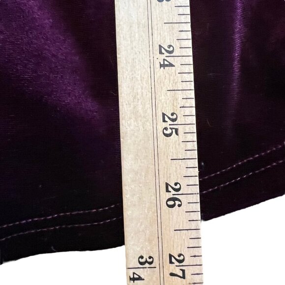 Weekend by Suzanne Betro Purple  Velour & Cable Knit Cowl Neck Tunic XL - Picture 6 of 10